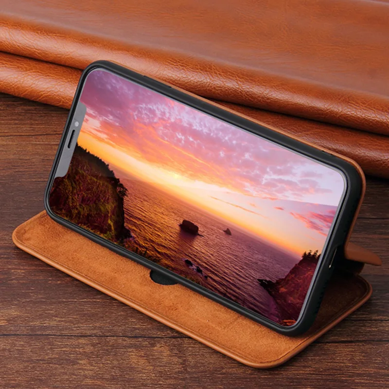 Чехол книжка из искусственной кожи для iPhone 11 чехол кошелек с отделением карт