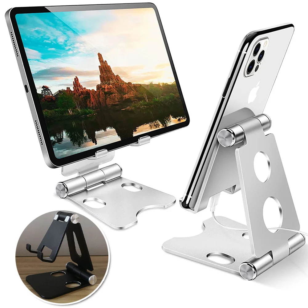 

Tablet Stand For iPad Air Pro Metal Tablet Holder For Samsung Xiaomi Huawei Adjustable Foldable Height Angle Phone Holder
