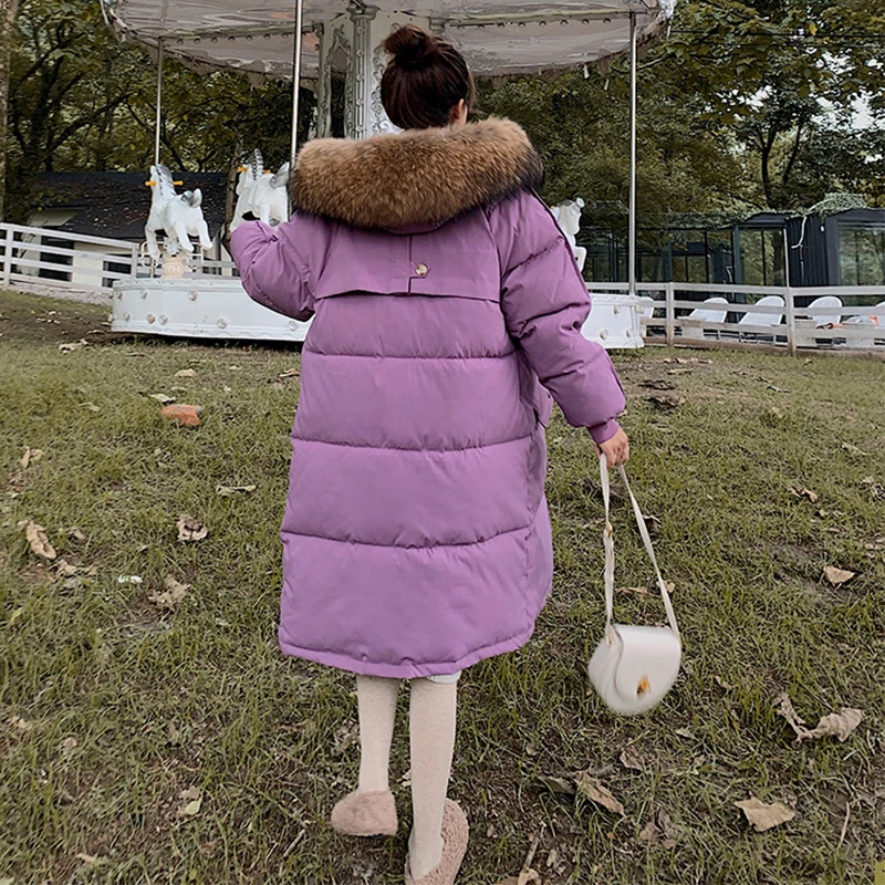 NEEDBO Long Winter Jacket Women Fur Coat Parka Casual Thick Oversize Woman Winter Coat Jacket Padded Outwear  Warm Puffer Jacket