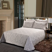 3pieces king size luxury 600tc egyptian cotton quilted bedspread bed coverlet set with match pillowcase multi solid color