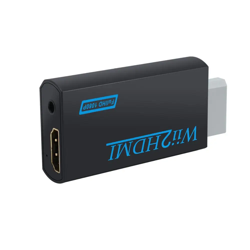Преобразователь eSYNiC для Wii в HDMI-совместимый преобразователь 3 5 мм аудио адаптер