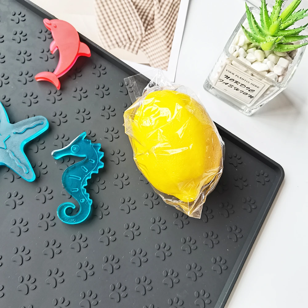 Силиконовая подстилка для питомцев водонепроницаемый нескользящий коврик