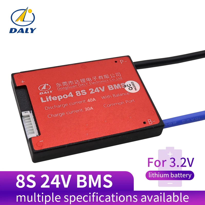 Daly Водонепроницаемый 8s 24v 29,6 v 15A 20A 30A 40A 50A 60A BMS литий lipo lifepo4 bms для электрического скутера использовать для литиевой батареи