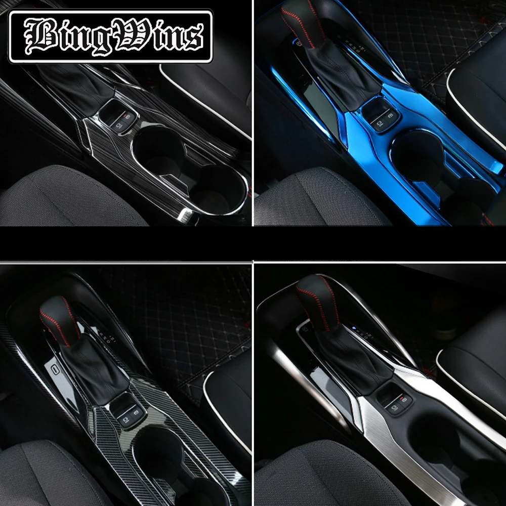 

BeingWins Car styling For 19 Toyota Corolla / Levin 4pcs/5pcs gear water cup panel double engine car interior decoration sticker