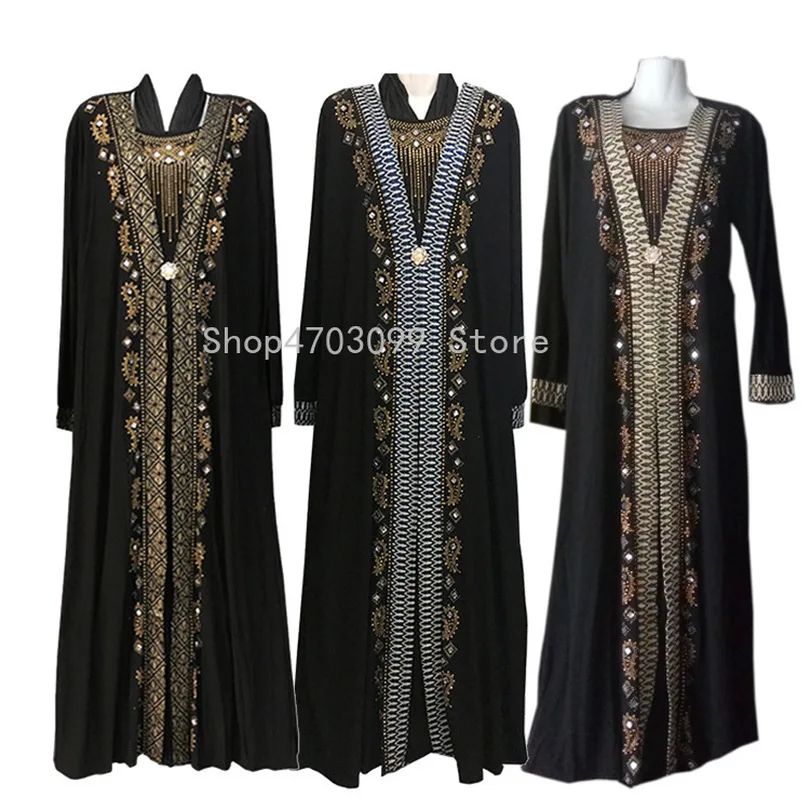 Модное арабское мусульманское платье абайя мусульманская одежда для женщин