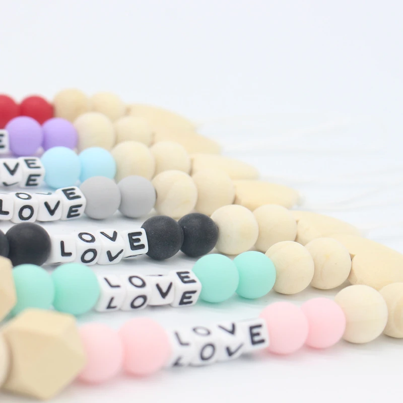 Пустышка Клип цепи силиконовые мороженое Прорезыватель ожерелье для ребенка