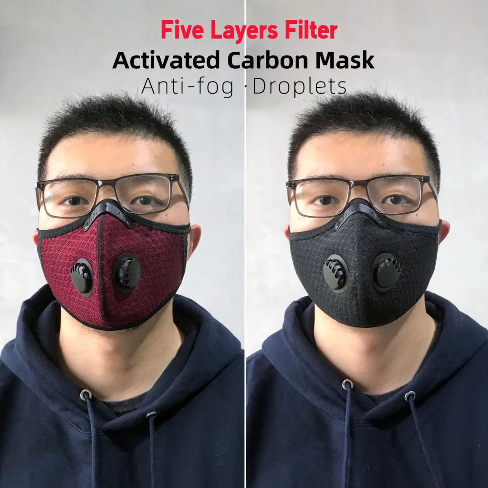 Racmmer велосипедная маска для лица фильтр с активированным углем PM 2 5 защита от