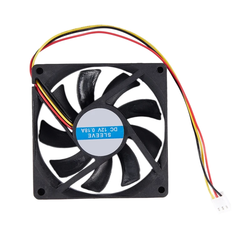 12V 3 Pin CPU вентилятор Радиатор кулер радиатор для ПК 80x80x15mm|Кулеры и системы