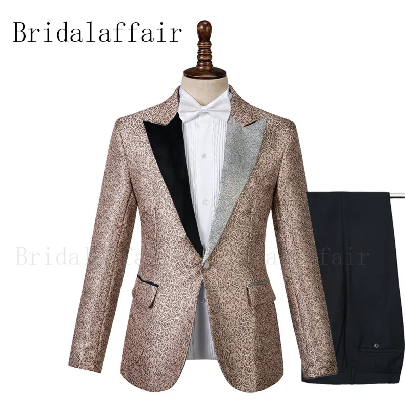 Мужские смокинги Bridalaffair 2 цвета блейзер с лацканами костюмы осень 2020 Fsahion жениха