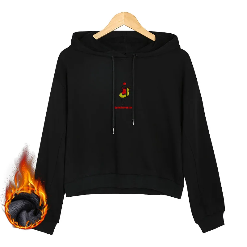 Толстовка женская с вышивкой Белый свитшот капюшоном пуловер длинным рукавом