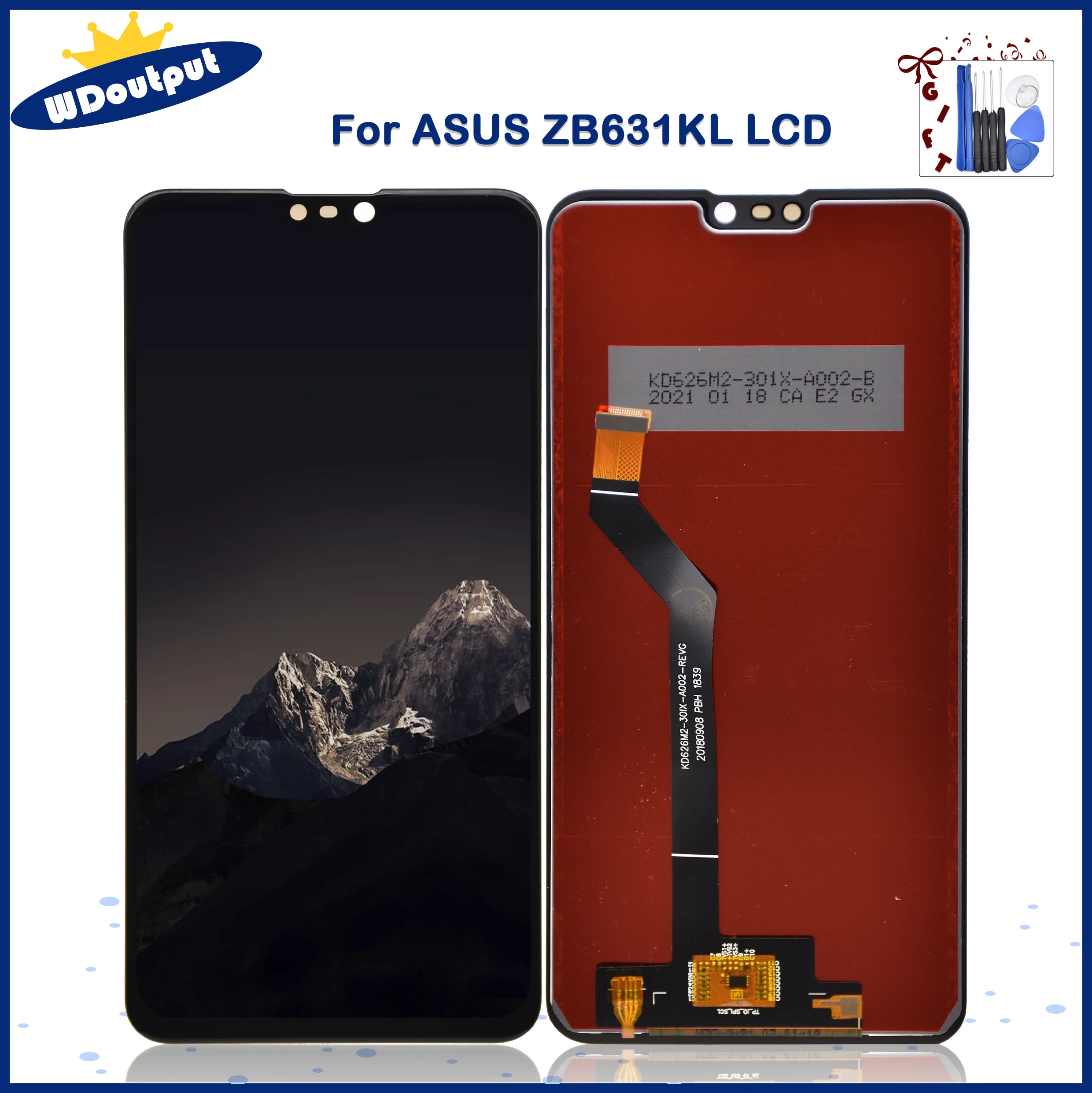 Оригинальный дисплей с рамкой для Asus ZB631KL, замена для ASUS Zenfone Max Pro M2 X01BDA, ЖК-дисплей, сенсорный экран, дигитайзер
