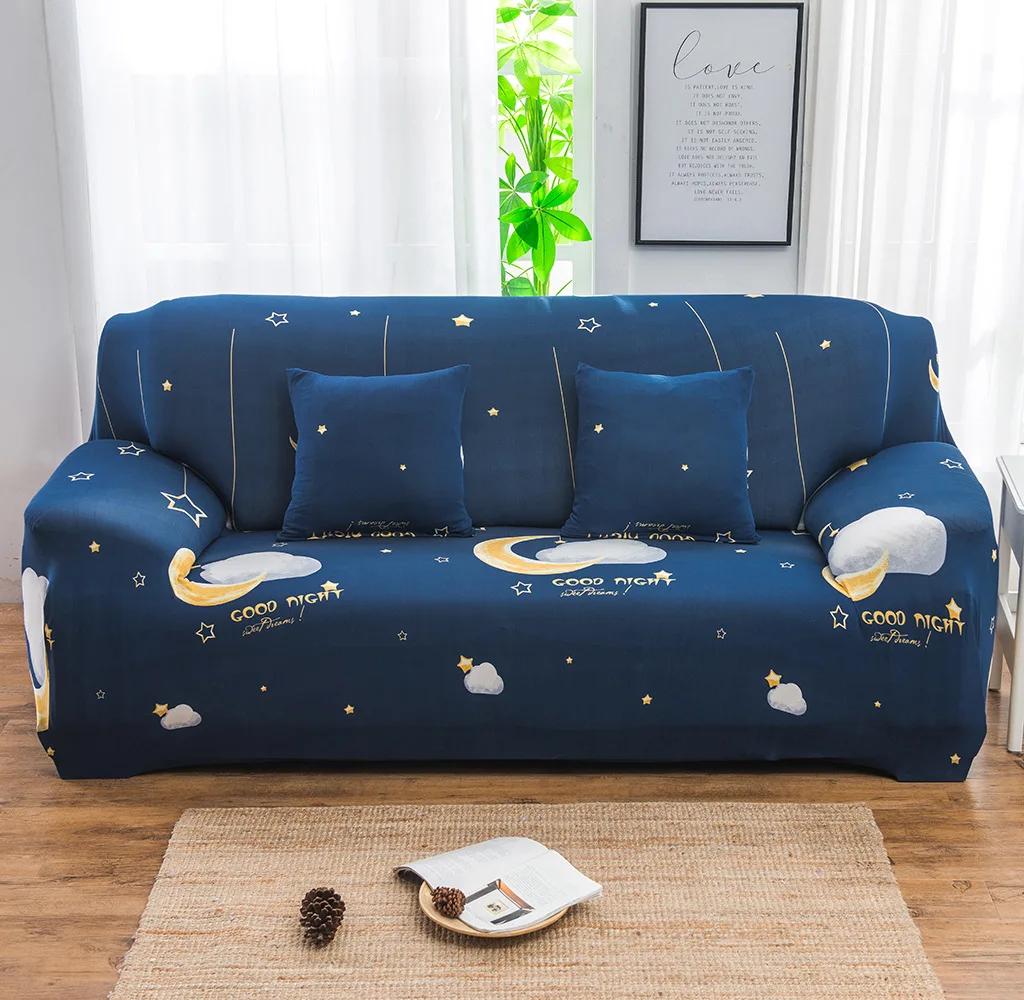 

TONGDI Printing Elastic Sofa Cover Soft Elegant Modern Stretch Luxury Decor Slipcover Couch For Home Parlour Living Room Bedroom