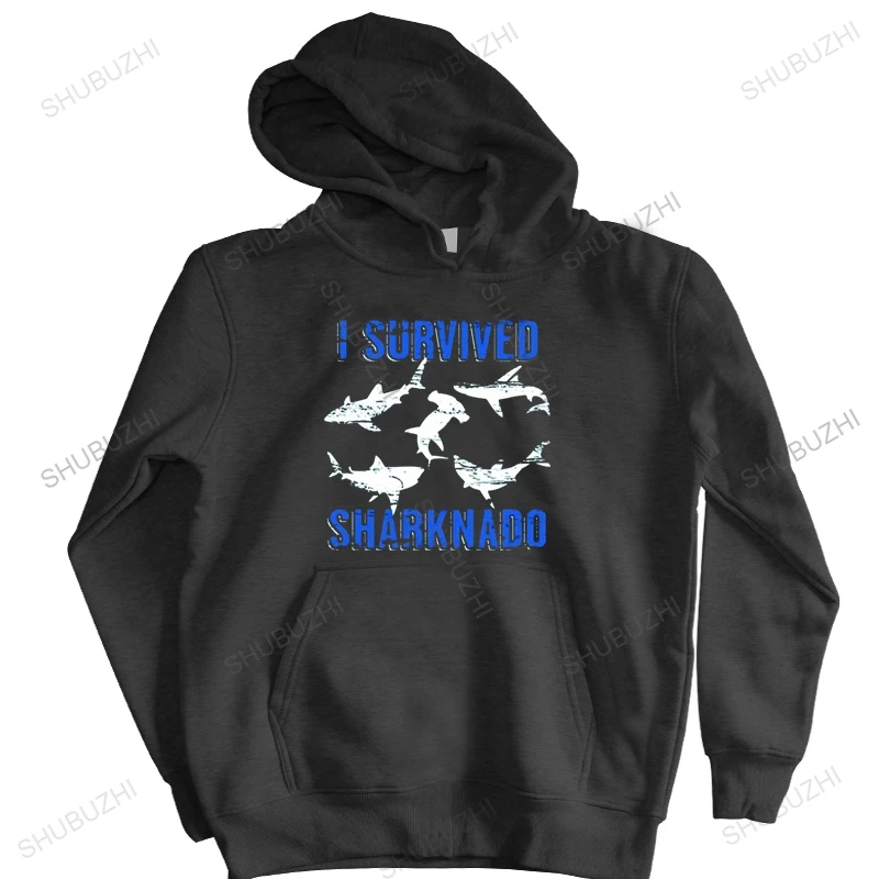 

Casual I Survived Sharnado hoodies On Sale Autumn hooded Tops hoody Cotton Mens Family hoody brand zipper warm jacket