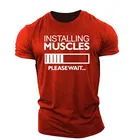 Это мускулистая Мужская футболка a 2021 летняя спортивная модная мужская футболка с коротким рукавом