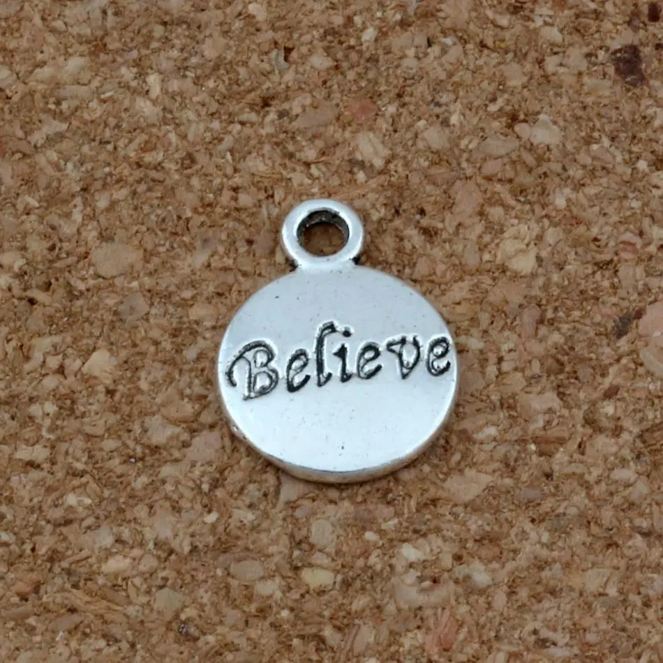 Из антикварного серебра с надписью Hope верю что любовь вера подвеска Иисус Кулоны