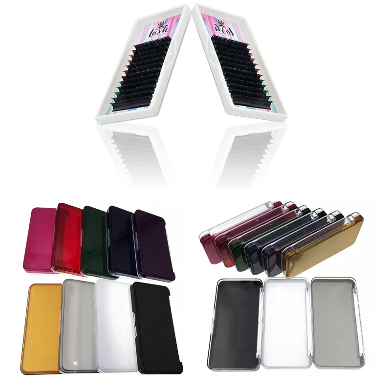 MASSCAKU оптовая продажа премиум 12 линий черный матовый эллипс плоские ресницы