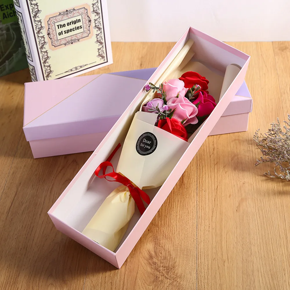 Мыло цветы ручной работы роза романтический и креативный подарок на день