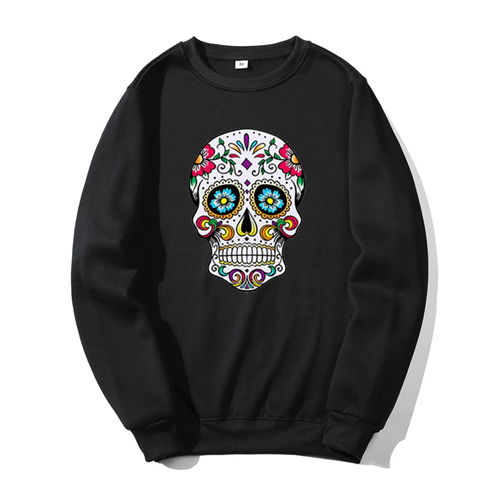 

Cool Skull Printed Spring Men's Simple Fitness Hoodie Sweatshirt Harajuku Cool Hoody Unisex Casual Sweatshirt