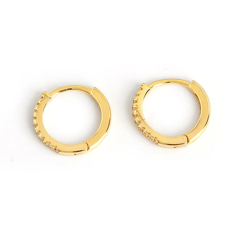 

Zircon Ear Button Earring for Women 100% 925 Sterling Silver Bead Fashion Crystal Earrings for Women Earring