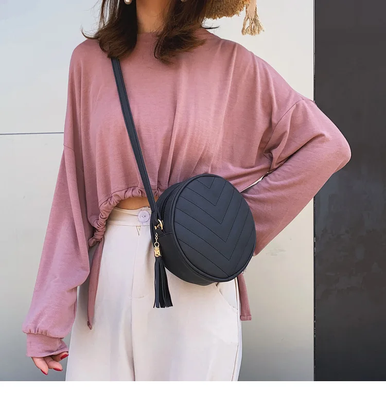 Bolsos Para Mujer, женская сумка через плечо, круглая сумка, женская сумка, дизайнерские сумки, сумки через плечо для женщин, из искусственной кожи, сумка