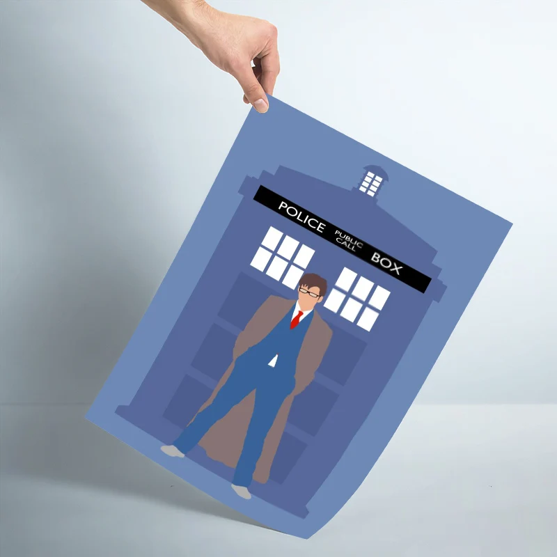 Nice Doctor Who Police Box Poster Silk Fabric Wall Art Print Painting Nature Decoration Pictures Modern Home Decor | Дом и сад
