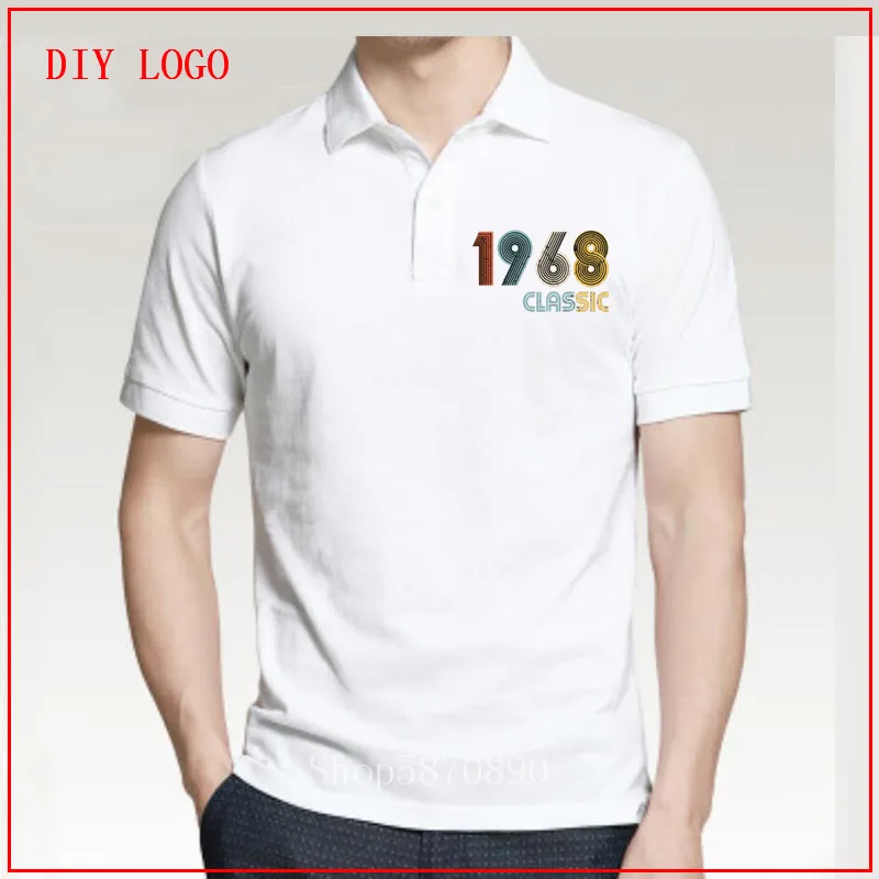 Мужская футболка-поло с короткими рукавами Классическая футболка из