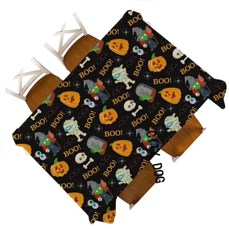 

Pumpkin skull Halloween Linen waterproof Home decoration coffee table Rectangle tablecloth kitchen square table cloth Cover