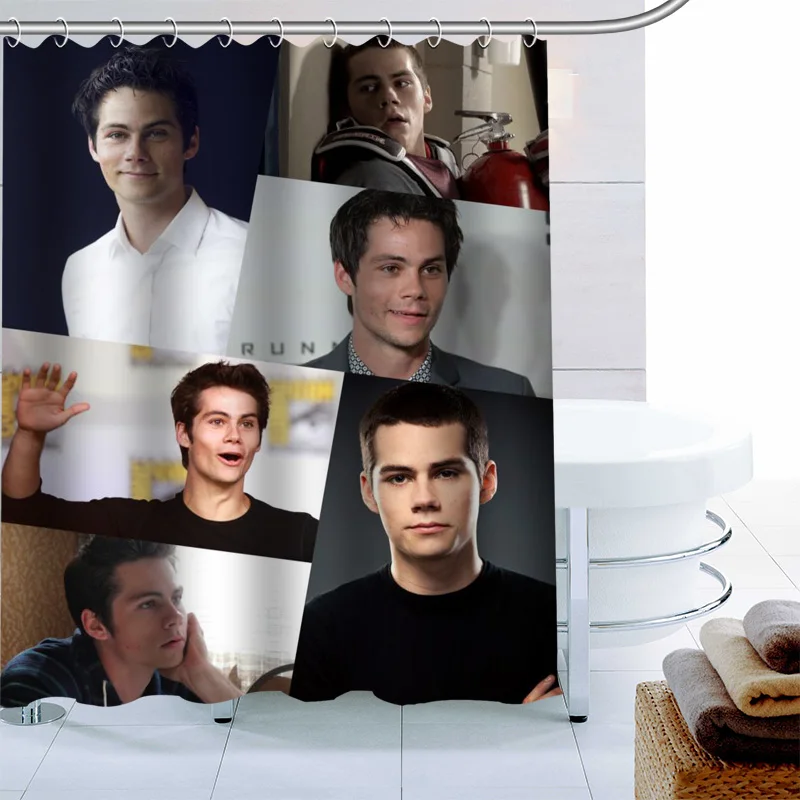 

Dylan O'brien Shower Curtain 12 Hook Polyester Fabric 3D Printing Bathroom Curtain Waterproof Mildew Proof Bath Curtain Decor