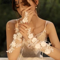 janevini netz handschuhe pearls wedding gloves for bride lace white handmade flowers fingerless tulle sexy bridal long gloves
