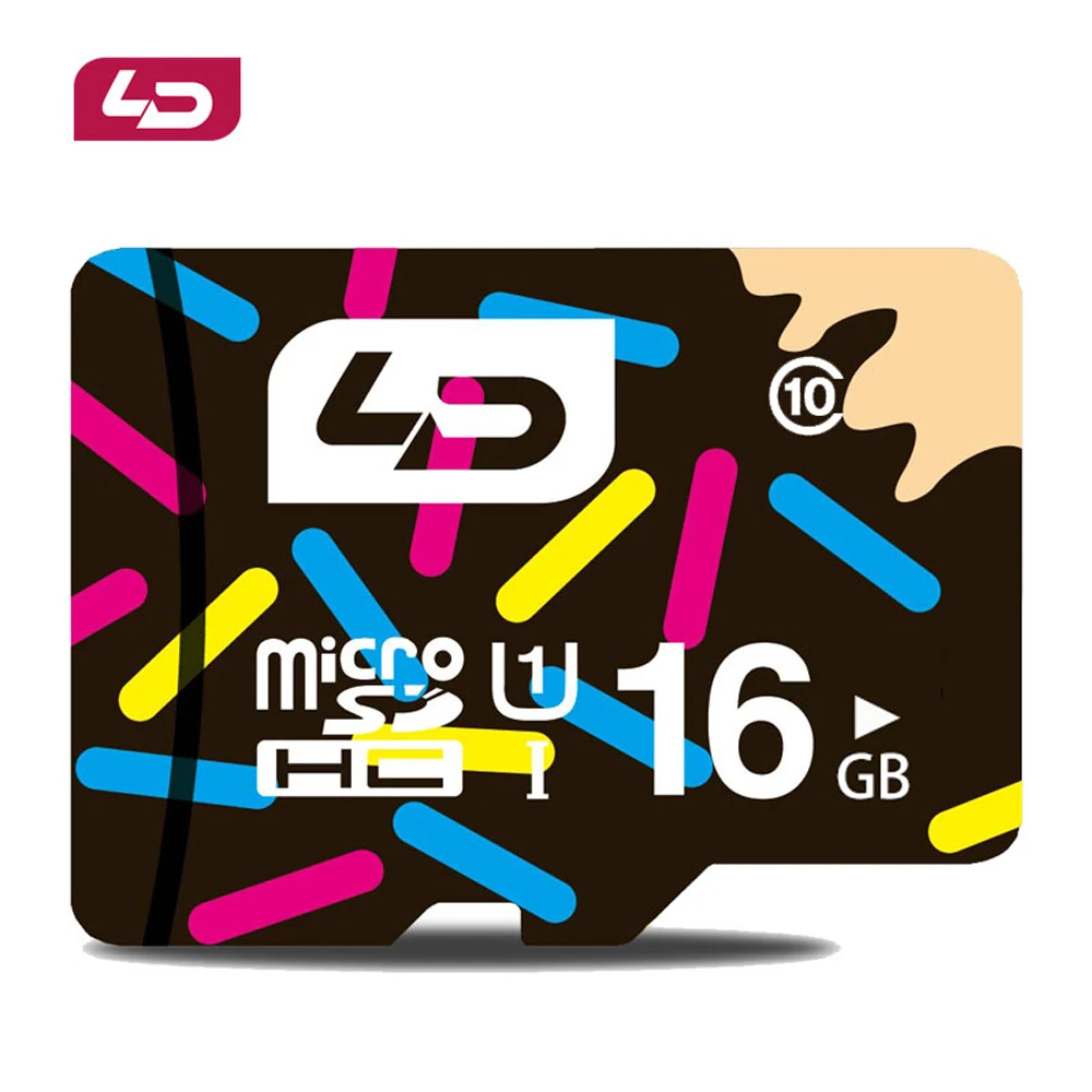 Карта памяти LD Micro SD класс 10 UHS-I 128 ГБ 64 32 16 TF-карта 8 microsd для смартфонов и настольных