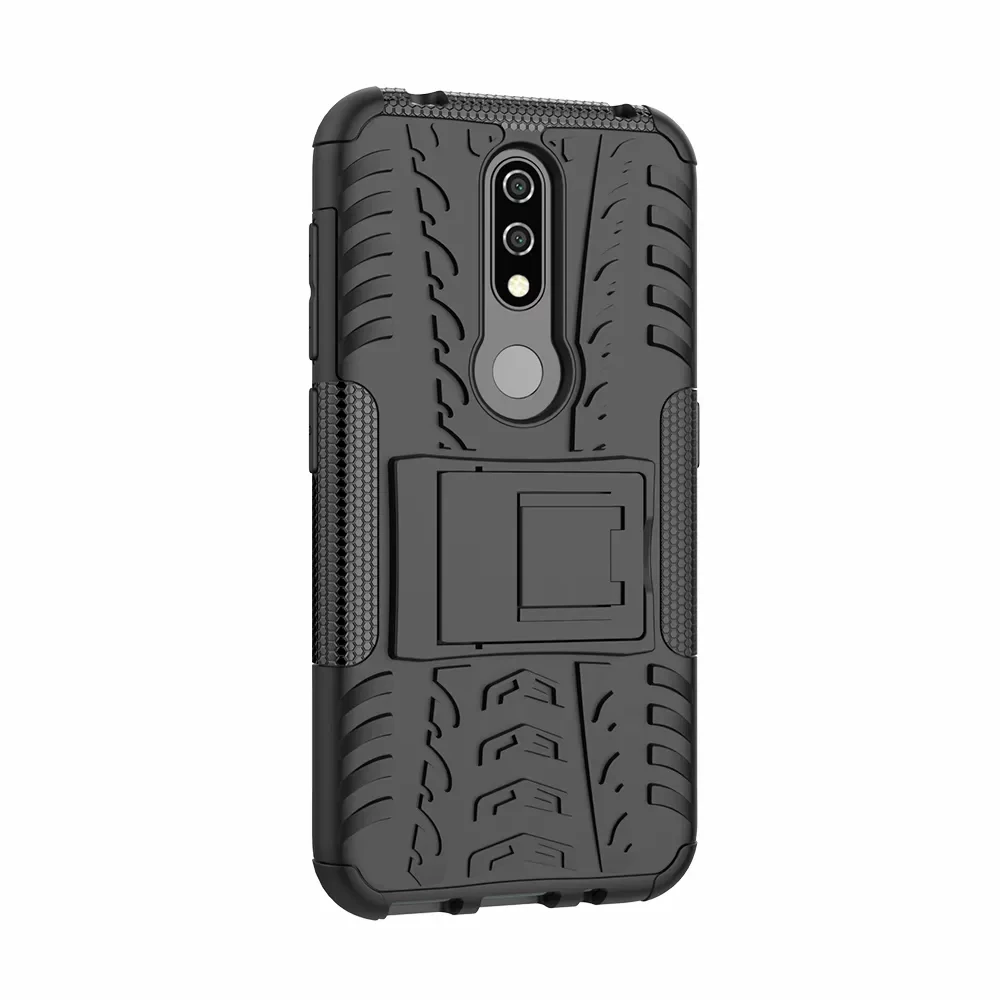 Сверхпрочный бронированный чехол подставка для Nokia 4 2 3 1 7 X7 8 6 X6 X5 5 Plus