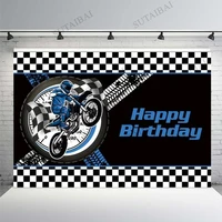 motorcycle race car theme photo background happy birthday backdrop boy party decor wallpaper baby shower photocall studio banner