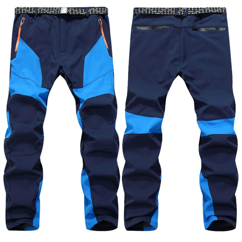 Уличные Походные штаны Мужские осенне-зимние мягкие толстые флисовые