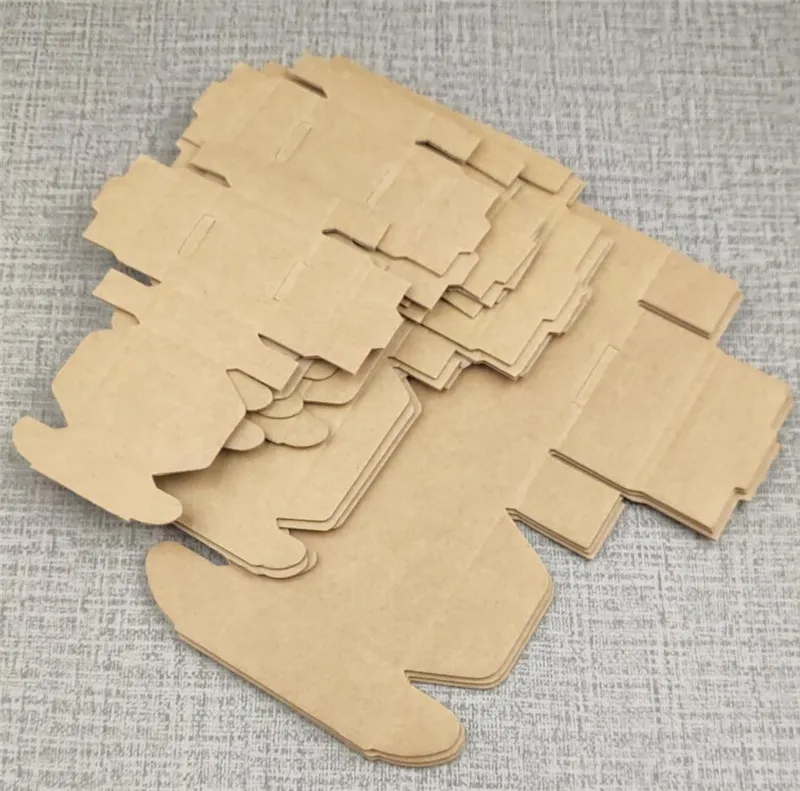 5 шт коричневая крафт-бумага коробка для упаковки 3 слоя Гофрированная мини