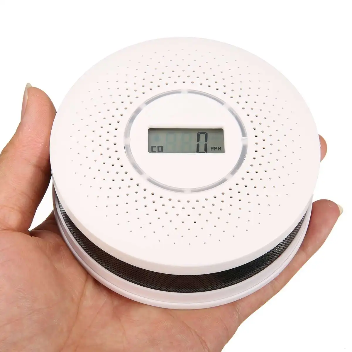 2 in 1 led digital gas smoke alarm smoke combo detector security protection high sensitive free global shipping