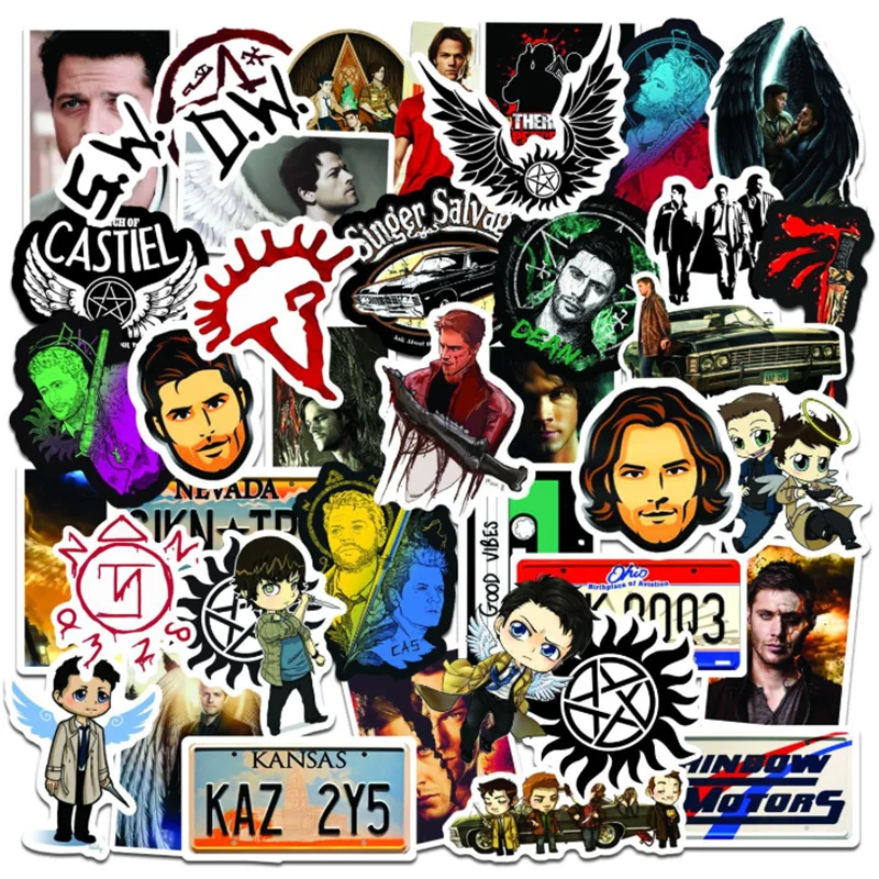 

10/30/50 PCS Supernatural Sticker Trend Personality Suitcase Guitar Graffiti Sticker Sticker Toy Wholesale