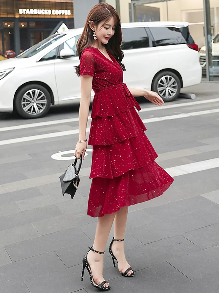 Платье для беременных летнее новое платье кормящих матерей Одежда Сетчатое с