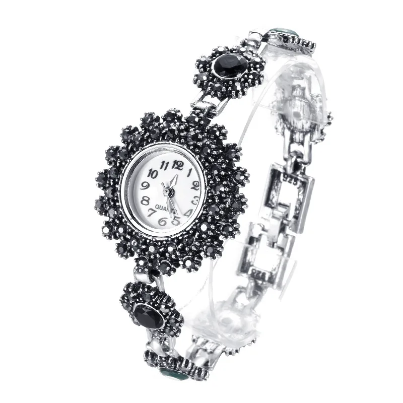 Часы женские кварцевые с круглым браслетом аксессуары для часов серебряным