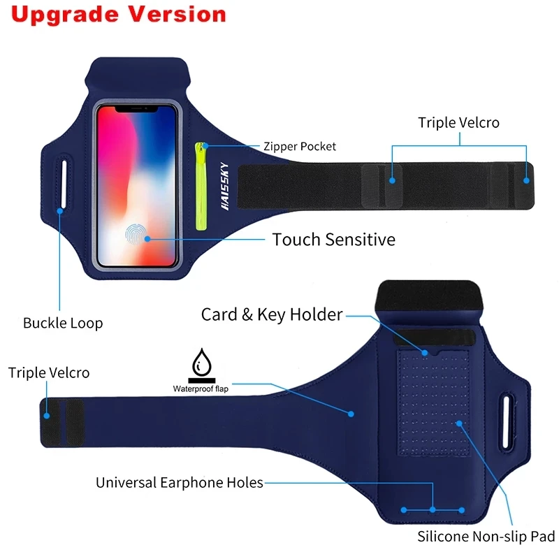 

Droshipping Running Sports Phone Case Arm band For iPhone 12 11 Pro Max XR 6 7 8 Plus Samsung Note 20 10 S10 S9 GYM Armbands For