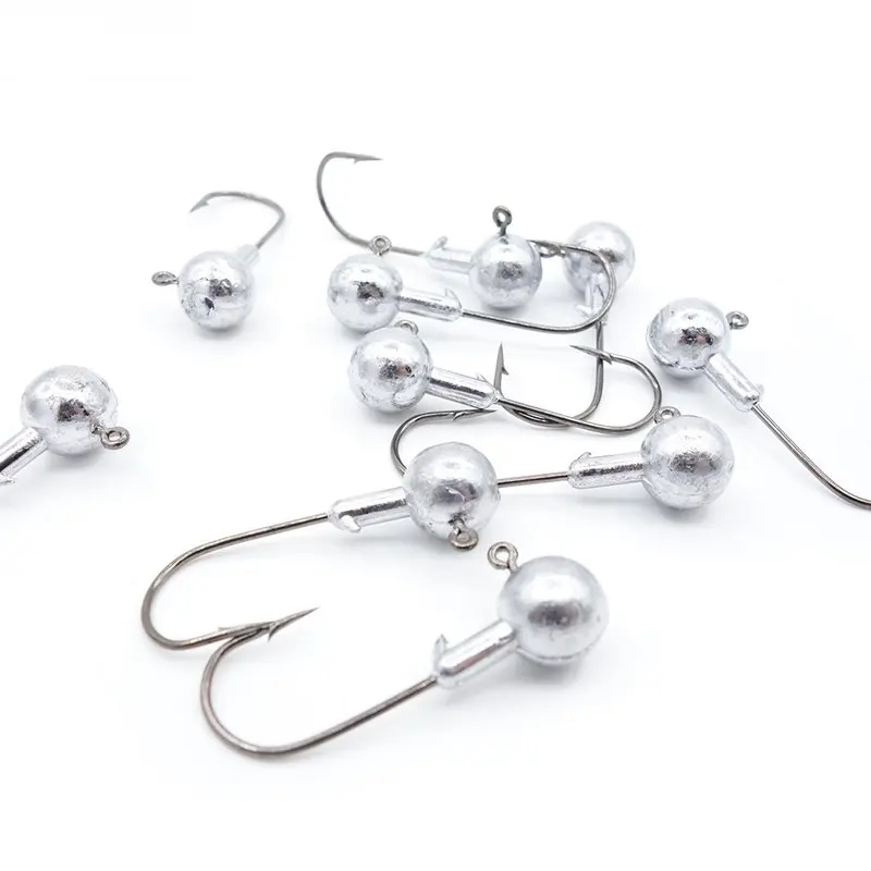 50 шт./пакет свинцовый джиг рыболовный крючок Мягкая приманка углеродистая сталь