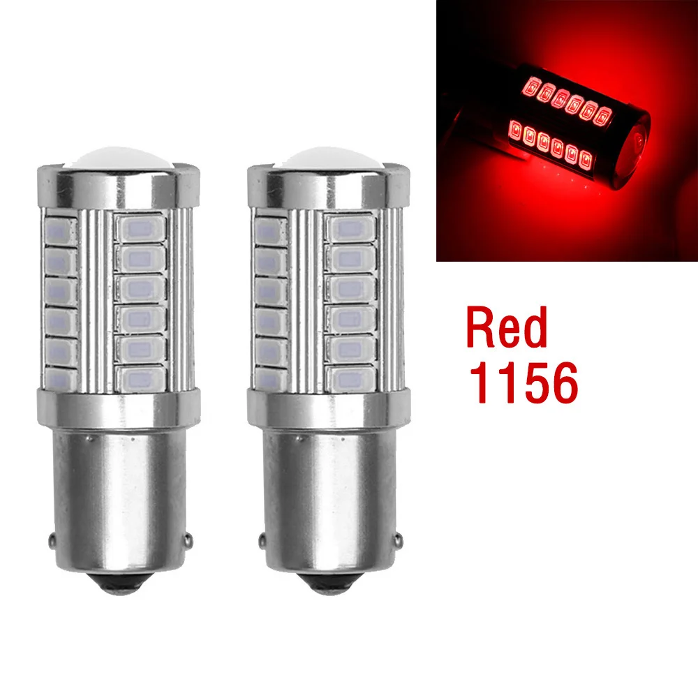 2 шт./компл. 1156 1157 33 SMD 5630 5730 Светодиодные Автомобильные стоп-сигналы