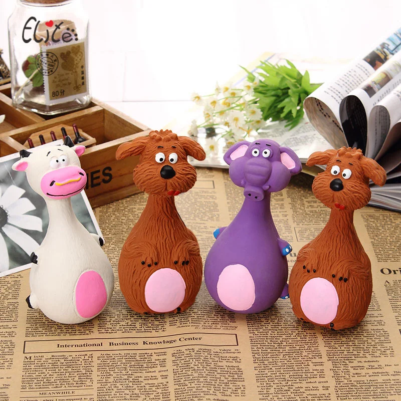 Dog Toys Latex Chew Squeaker Squeaky Sound Playing Toys Animal Shape Pet Puppy Dog Toy
