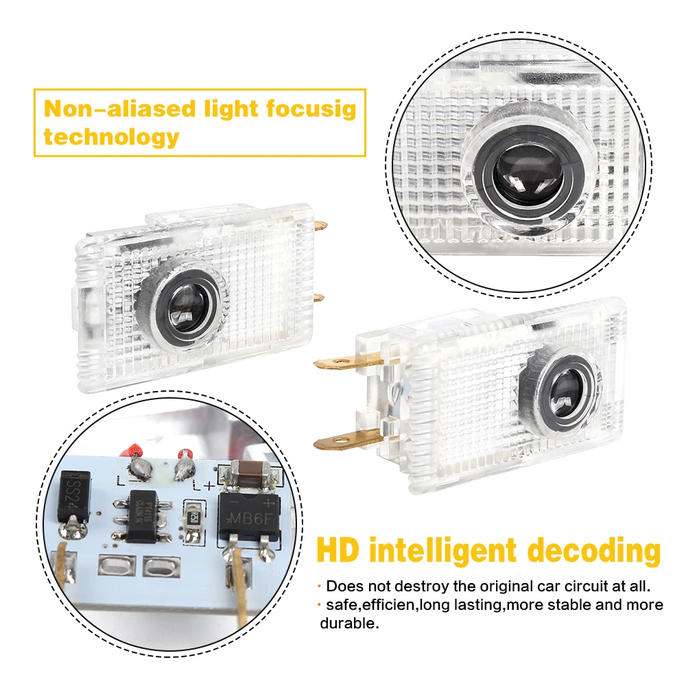 Светодиодный проектор для двери автомобиля привидение Тень Логотип