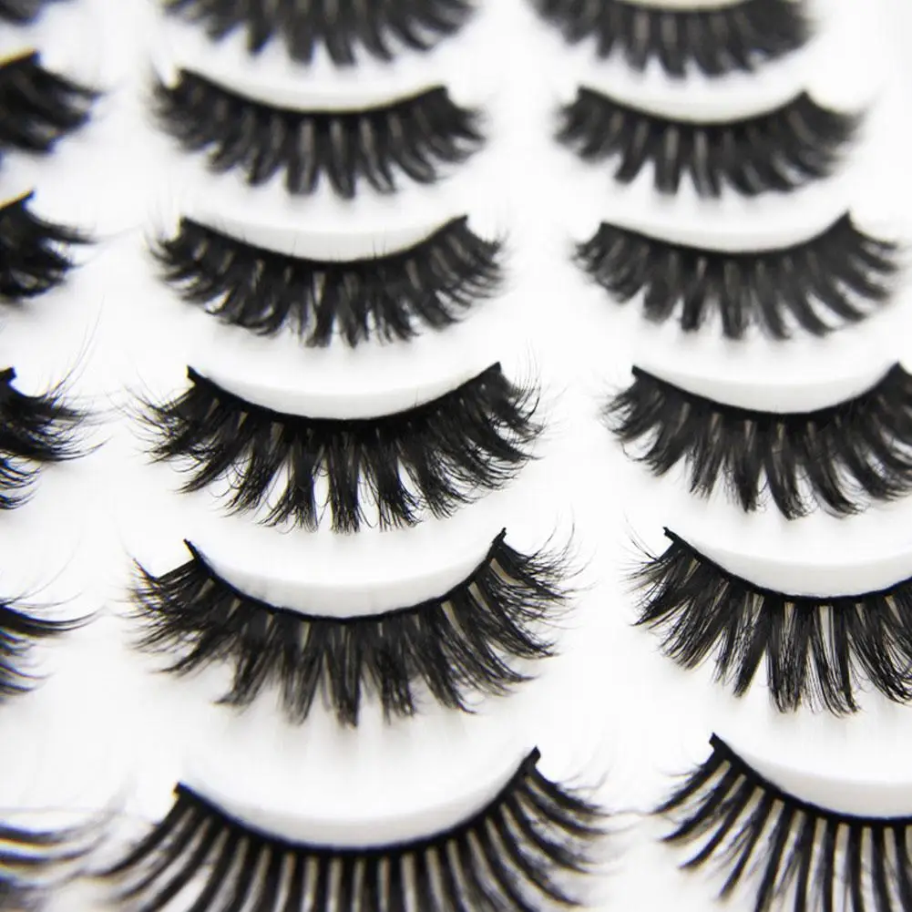

False Eyelashes Multi-layer Stereo 20 Pairs Of Female Eyelashes Soft Curling Handmade Artificial E9J9