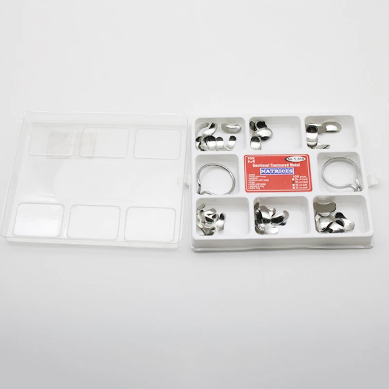 Новинка 100 шт. полный комплект стоматологическая матрица секционные Контурные