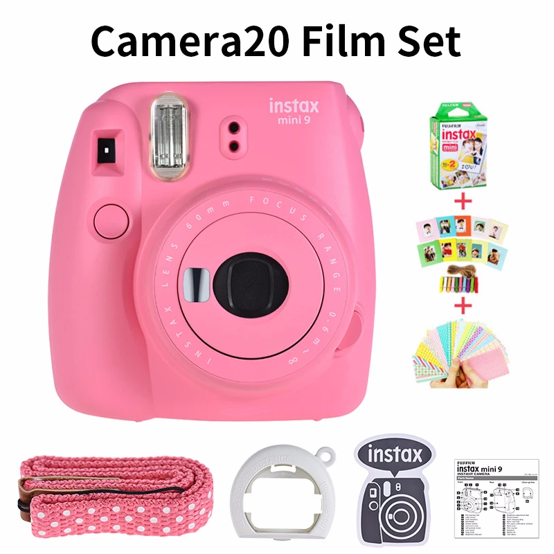 Fujifilm Instax Mini 9 Бесплатный подарок фото камера FilmPhoto камера в 6 цветов Блокировка мгновенная фото камера