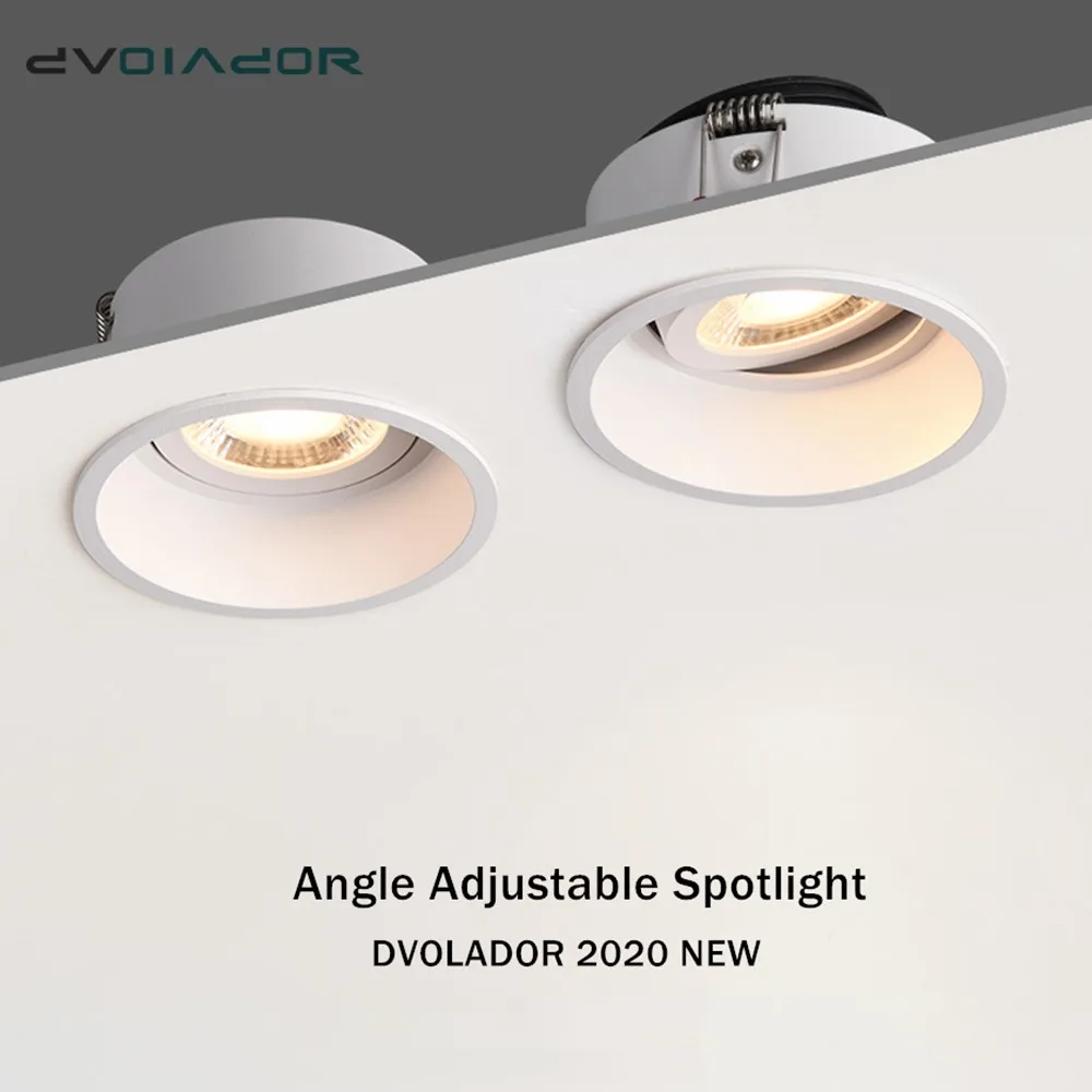DVOLADOR regulable moderna LED Downlight 5W 7W 12W 15W Anti-Glare lámpara de techo Led de foco LED empotrada Led Downlight