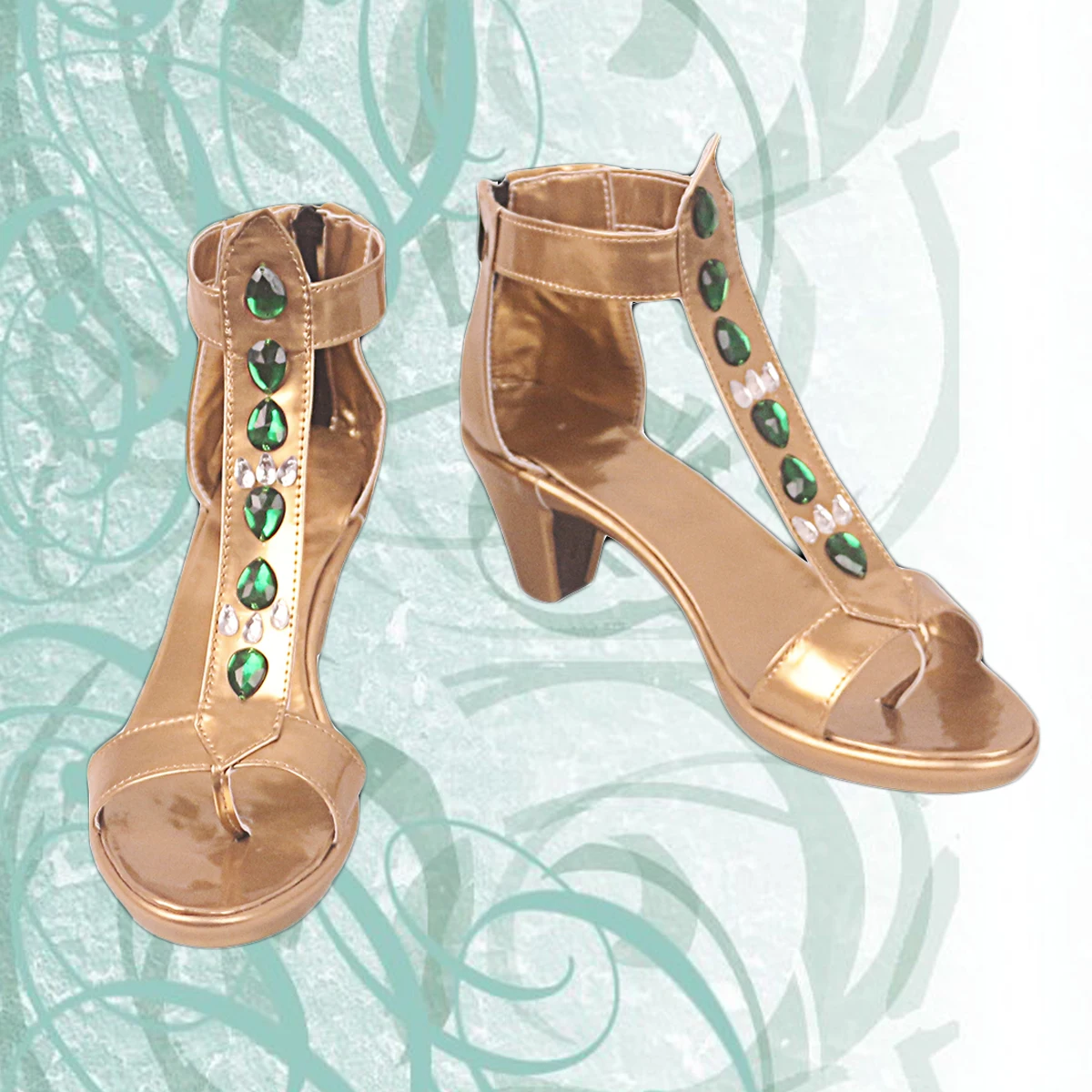 Обувь принцессы жасмин Косплей фильм Аладдин Жасмин косплей сандалии золотая