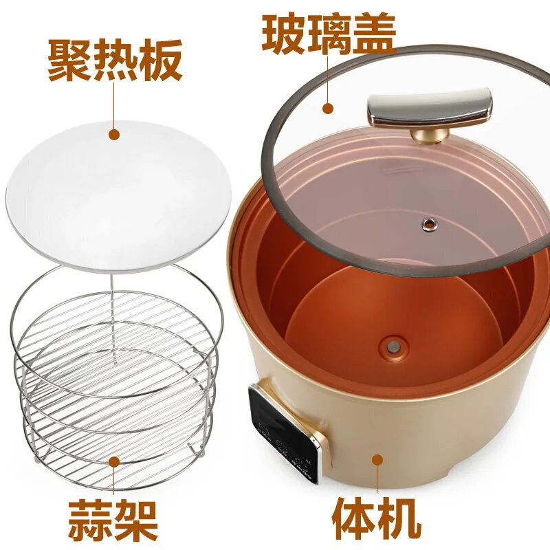 6L Automatic Black garlic fermenter household DIY zymolysis zymosis pot maker 110V 220V black fermenting machine EU | Бытовая техника