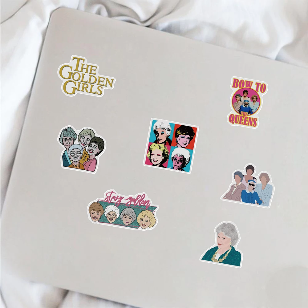 Pegatinas para chicas de la serie de TV de los 80, 50 Uds., pegatinas de Graffiti a La maleta DIY, port&aacute;til, papeler&iacute;a-5